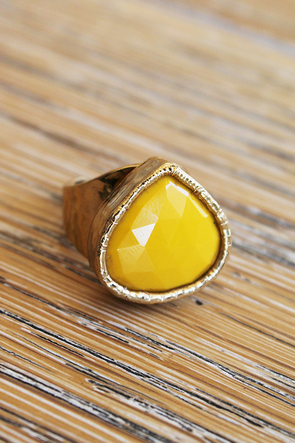 sheila b yellow chalcedony cocktail ring sheila b yellow chalcedony cocktail ring