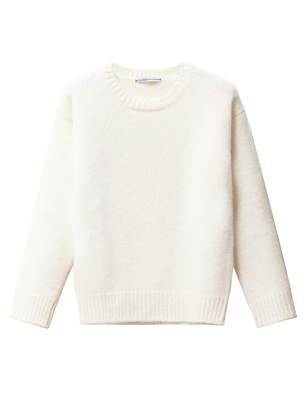 Cristaseya Womens Shetland Sweater White Cristaseya Womens Shetland Sweater White