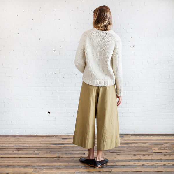 Anaak Mori Handknit Oversize V-Neck Pullover Anaak Mori Handknit Oversize V-Neck Pullover