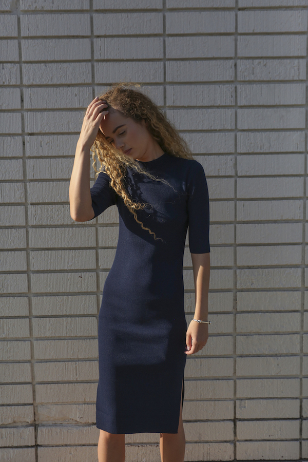 Objects Without Meaning Rib Tee Dress, Navy Objects Without Meaning Rib Tee Dress, Navy