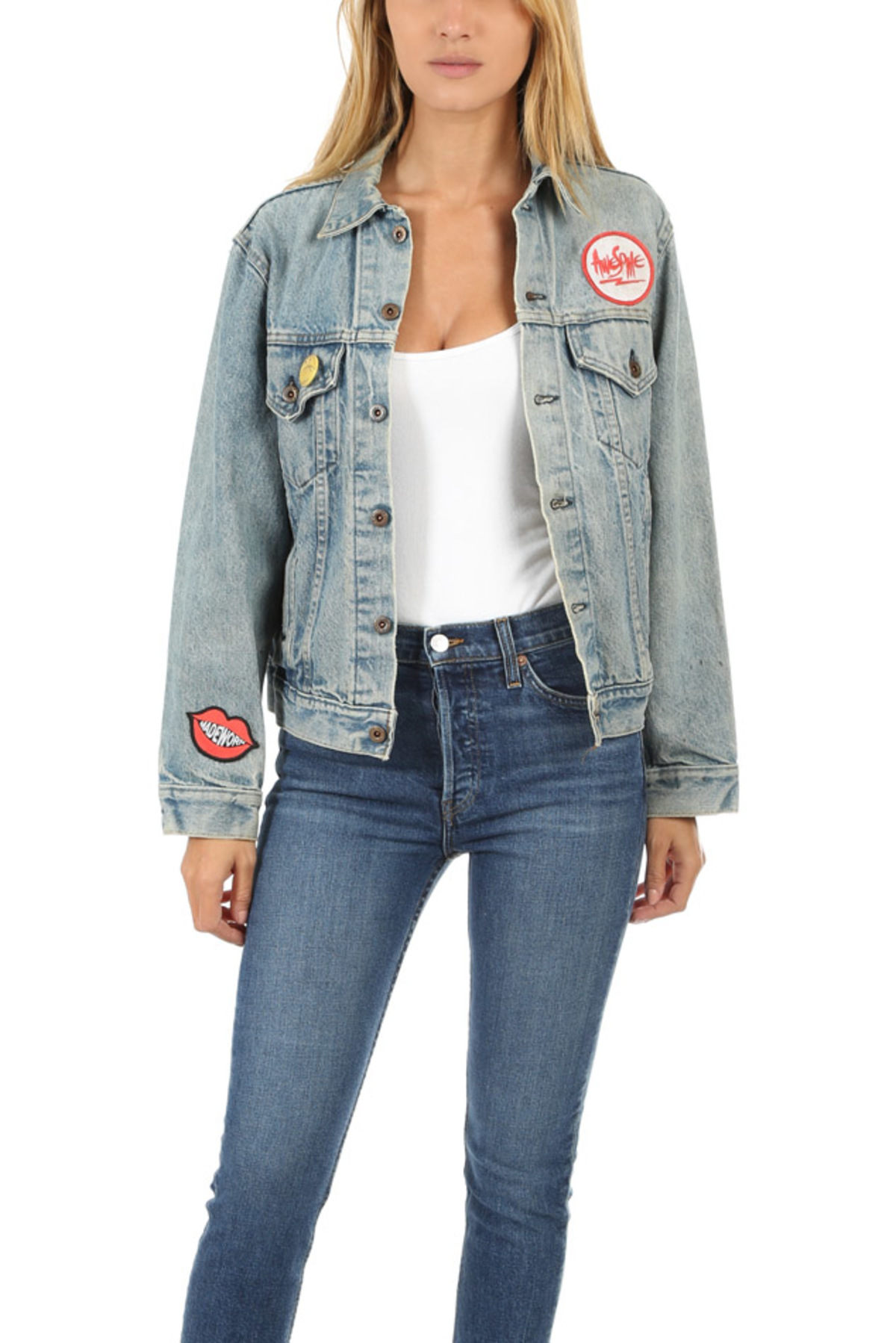 black panther denim jacket