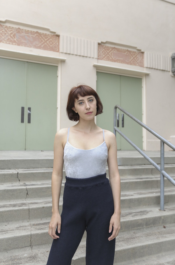 Baserange Emily Bodysuit in Silver Velour Baserange Emily Bodysuit in Silver Velour