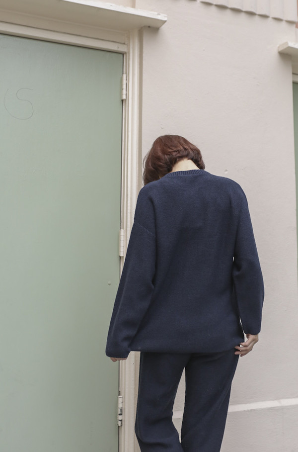 Baserange Sylvie Pullover in Navy Baserange Sylvie Pullover in Navy