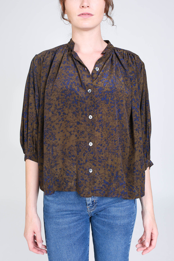 No.6 Store Circle blouse in olive spray No.6 Store Circle blouse in olive spray