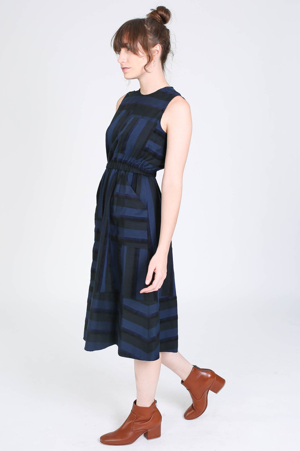 Rachel Comey Fond striped dress in night Rachel Comey Fond striped dress in night