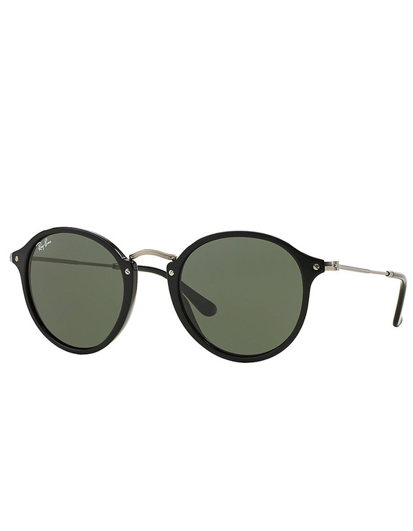 Ray-Ban Round Fleck Sunglasses Black Ray-Ban Round Fleck Sunglasses Black