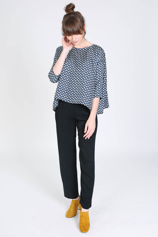 Creatures of Comfort Romy top in herrend print Creatures of Comfort Romy top in herrend print