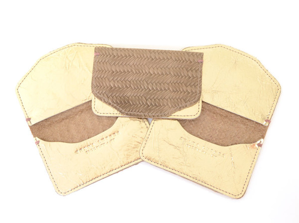 Shana Luther - Mini Wallet Tan & Gold Shana Luther - Mini Wallet Tan & Gold