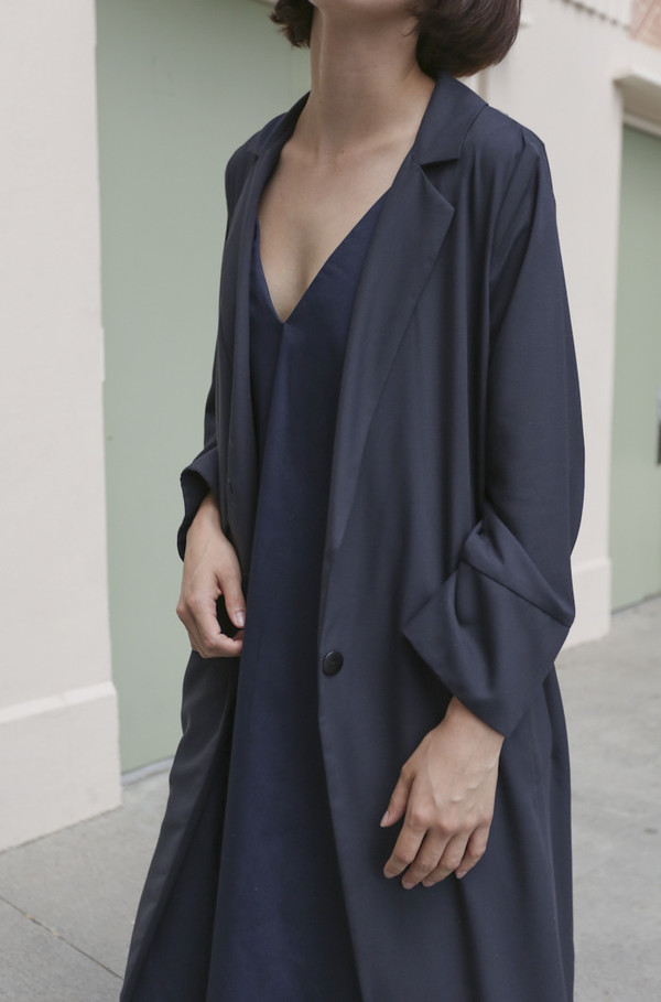 Wolcott : Takemoto Norma Jacket in Navy Wolcott : Takemoto Norma Jacket in Navy
