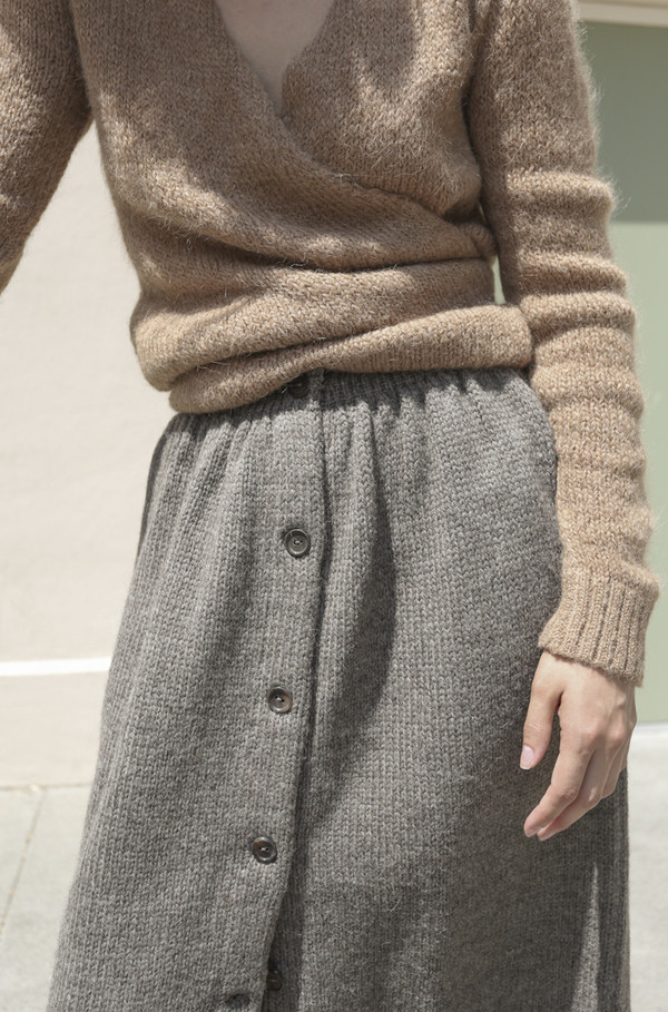 A Détacher Celina Skirt in Taupe A Détacher Celina Skirt in Taupe
