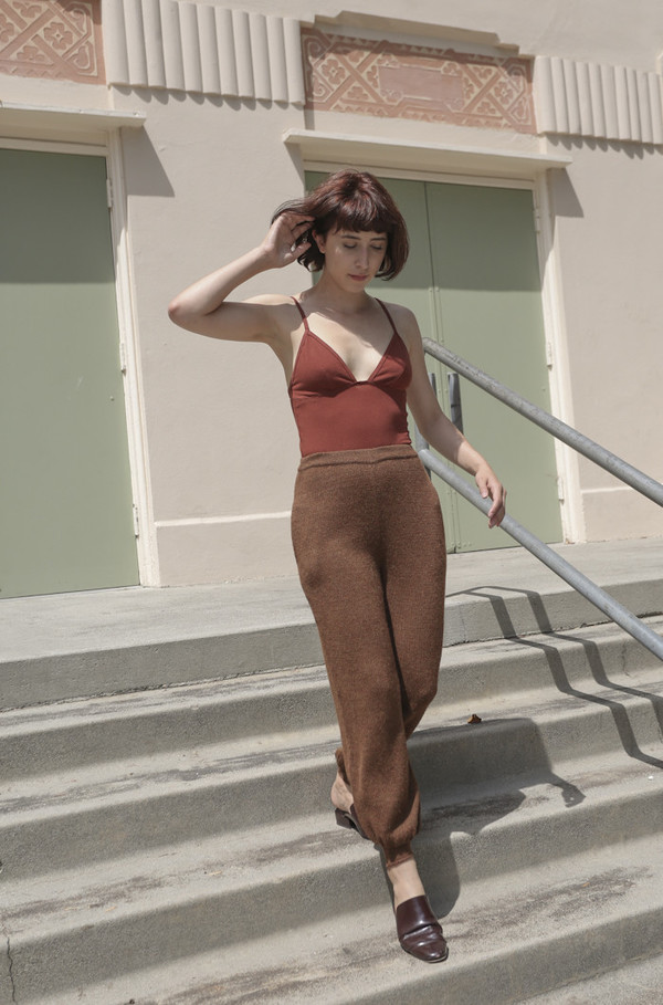A Détacher China Pant in Rust A Détacher China Pant in Rust