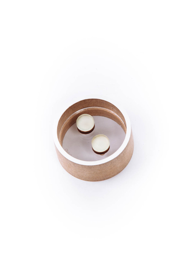 OkiikO Asorti Stud Earrings (Large Off White Circle ) OkiikO Asorti Stud Earrings (Large Off White Circle )