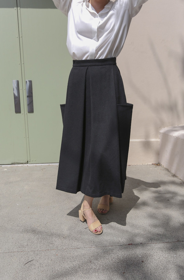 Wolcott : Takemoto Gladys Skirt in Black Wolcott : Takemoto Gladys Skirt in Black