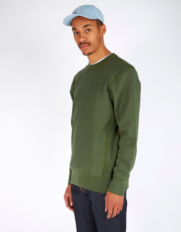 Men's Still Life Crewneck Sweatshirt Olive Men's Still Life Crewneck Sweatshirt Olive