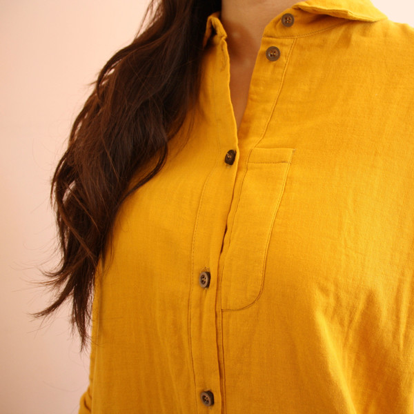 wrk-shp atelier shirt - persimmon wrk-shp atelier shirt - persimmon