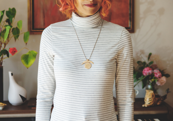 Betina Lou Viviane Turtleneck (Ivory & Grey Stripes) Betina Lou Viviane Turtleneck (Ivory & Grey Stripes)