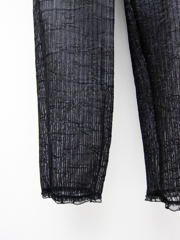 Kahle Pleated Long John, Black Kahle Pleated Long John, Black