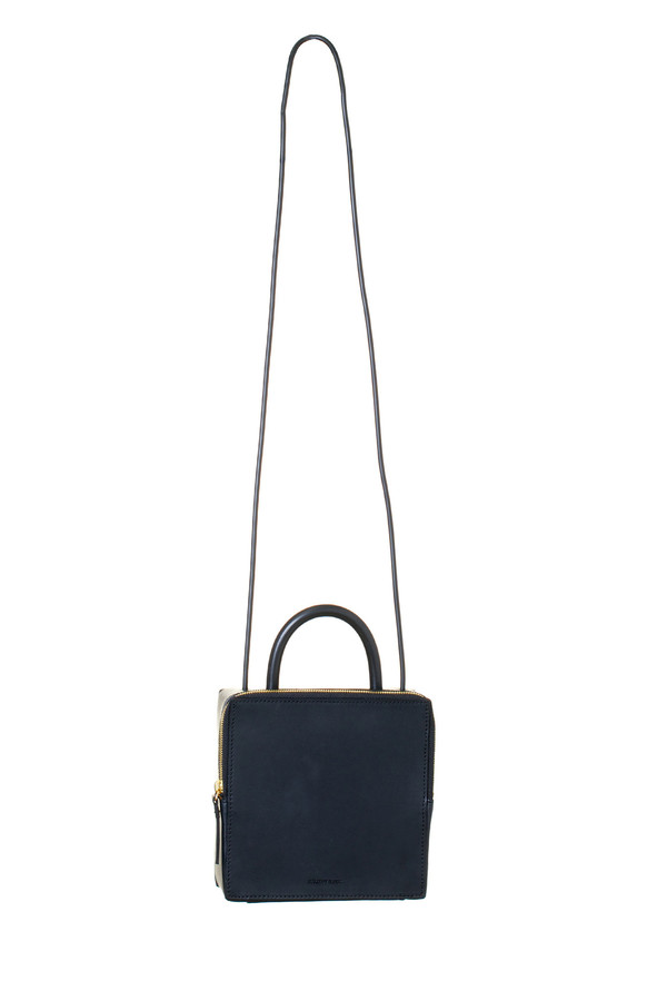 Building Block Leather Box Bag - Black Building Block Leather Box Bag - Black