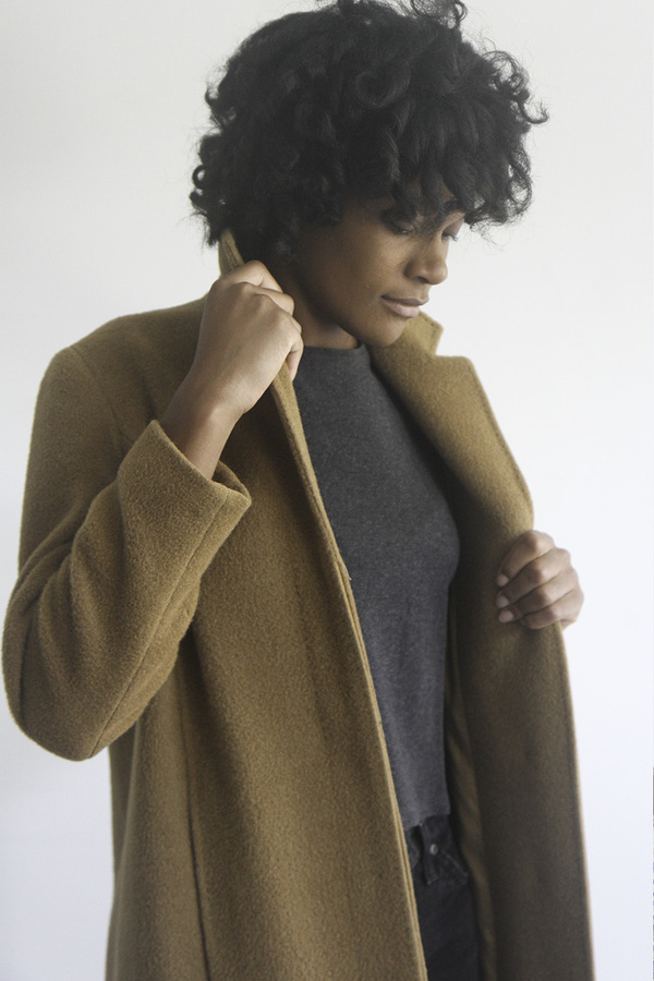 Rawson Vintage Long Camel Coat with hidden button Rawson Vintage Long Camel Coat with hidden button