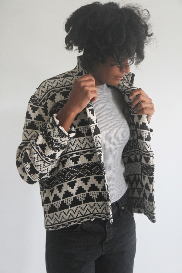 The Shudio Vintage Patterned Crop Jacket The Shudio Vintage Patterned Crop Jacket