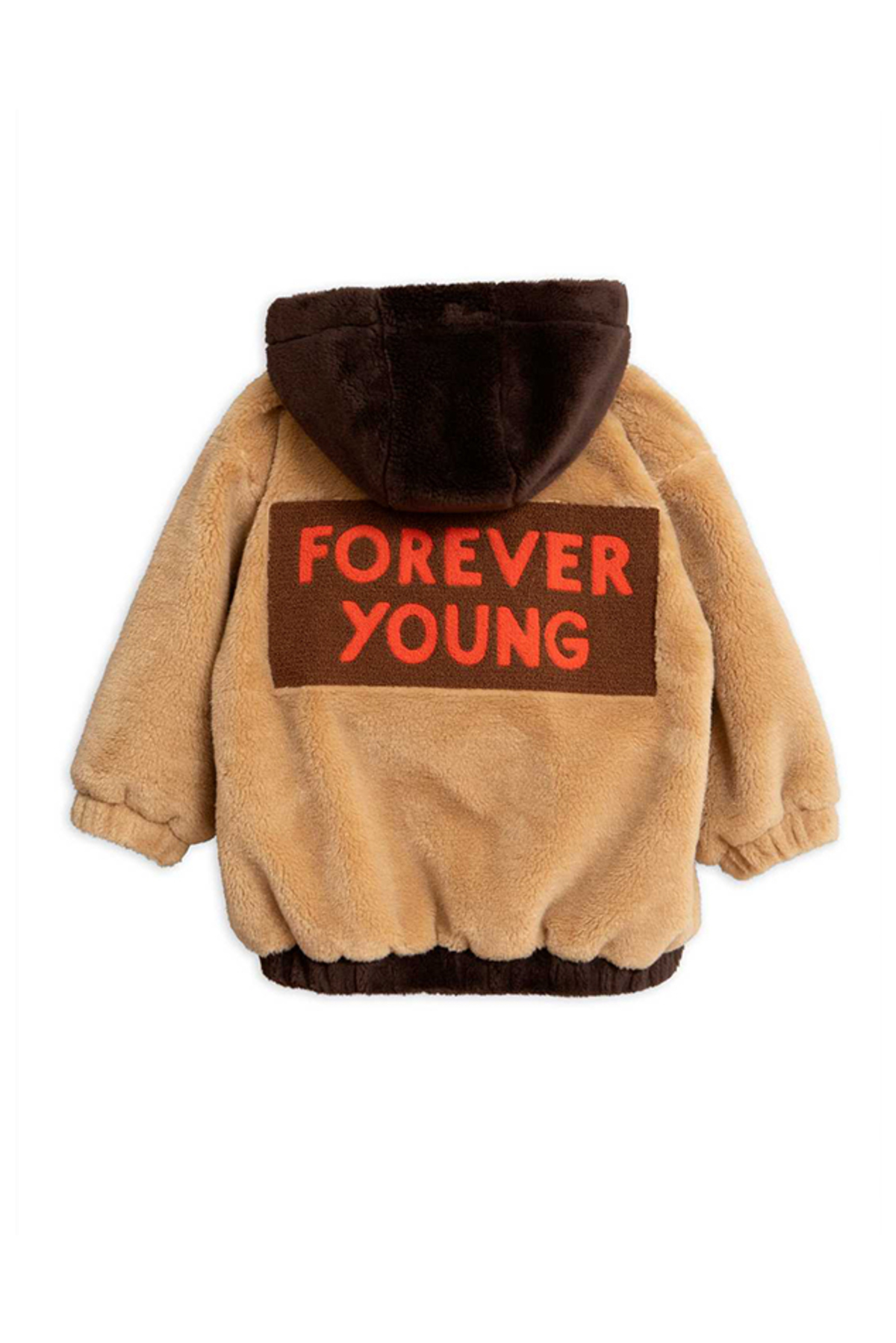 beige hooded jacket
