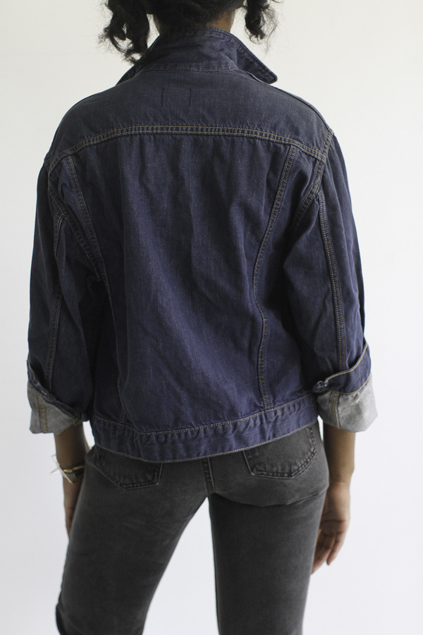 The Shudio Vintage Dark Denim Western Jacket The Shudio Vintage Dark Denim Western Jacket