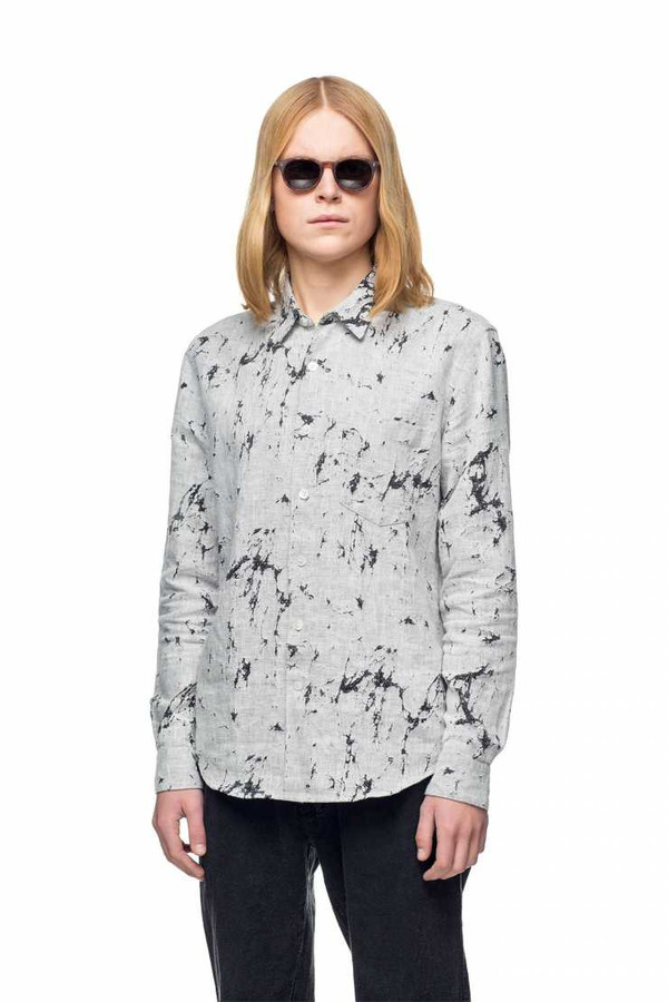 Men's OUR LEGACY - First Shirt Cracked Linen Men's OUR LEGACY - First Shirt Cracked Linen