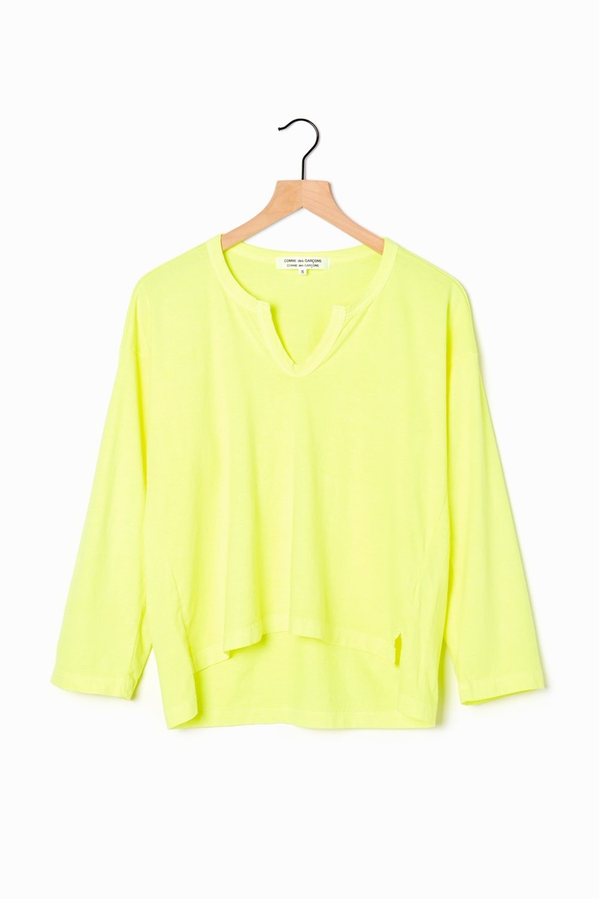 comme des garcons neon shirt