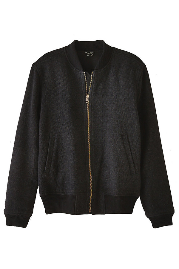 Men's Steven Alan - Reversible Bomber Charcoal Men's Steven Alan - Reversible Bomber Charcoal