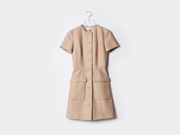 Carven Gabardine Belted Dress Carven Gabardine Belted Dress