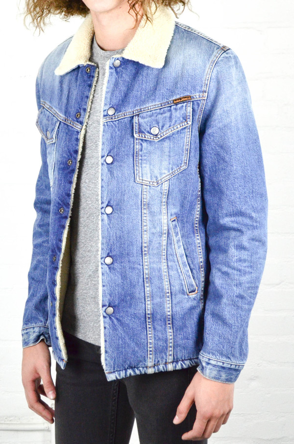 Nudie Lenny Tangerine Blue Denim Jacket Nudie Lenny Tangerine Blue Denim Jacket