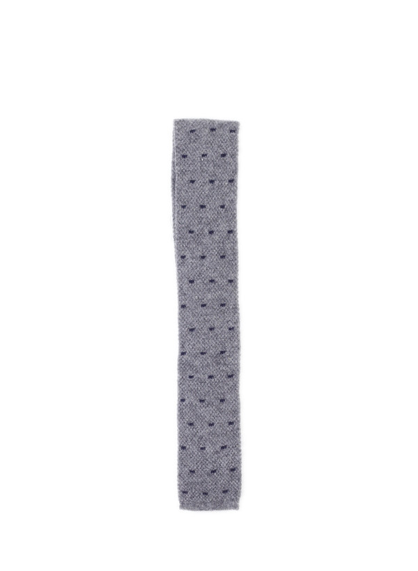 Engineered Garments Cashmere Knit Tie Grey Polka Dot Engineered Garments Cashmere Knit Tie Grey Polka Dot