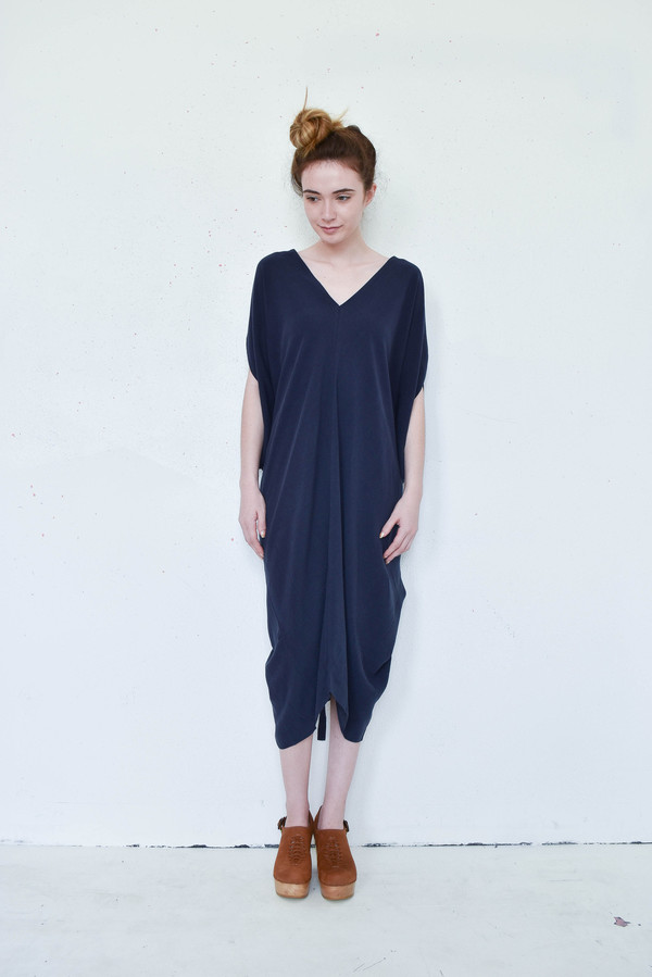 7115 By Szeki Signature Kimono Dress in Navy 7115 By Szeki Signature Kimono Dress in Navy