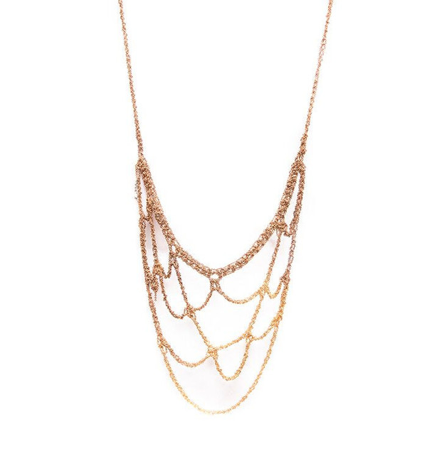 Arielle De Pinto Web Necklace in Gold Gradient Arielle De Pinto Web Necklace in Gold Gradient