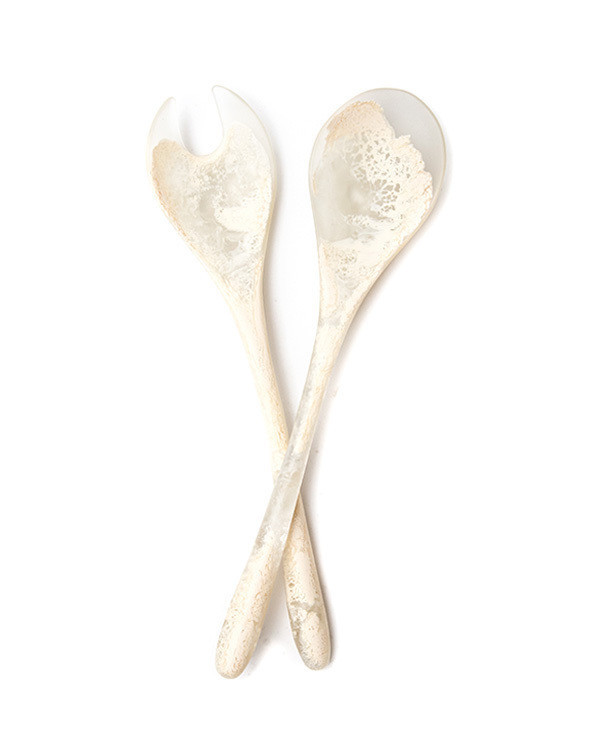 Dinosaur Designs Dew Servers in Ivory Swirl Dinosaur Designs Dew Servers in Ivory Swirl
