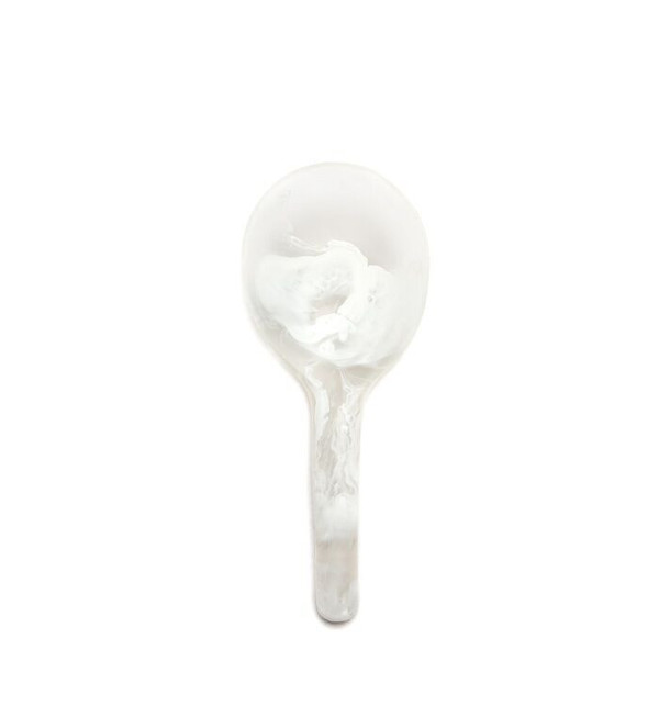 Dinosaur Designs Large Round Spoon in Snow Swirl Dinosaur Designs Large Round Spoon in Snow Swirl