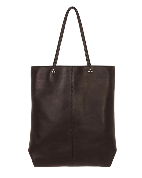 Jerome Dreyfuss Dario Tote in Black Lambskin with Silver Hardware Jerome Dreyfuss Dario Tote in Black Lambskin with Silver Hardware