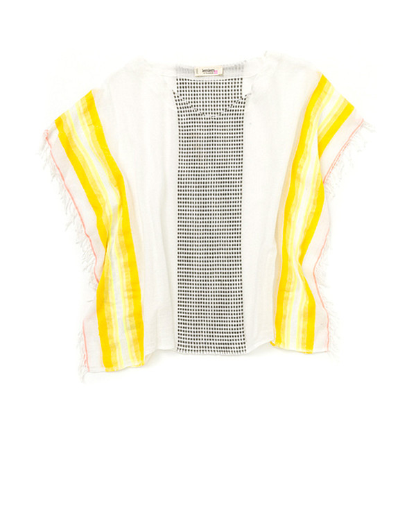 LemLem Lula Poncho Top in Citron LemLem Lula Poncho Top in Citron