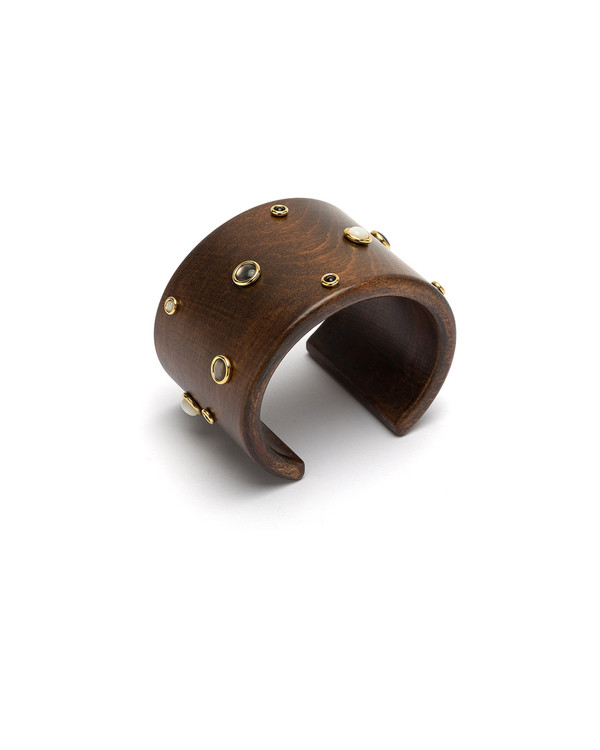 Lizzie Fortunato Noa Noa Wood Cuff Lizzie Fortunato Noa Noa Wood Cuff
