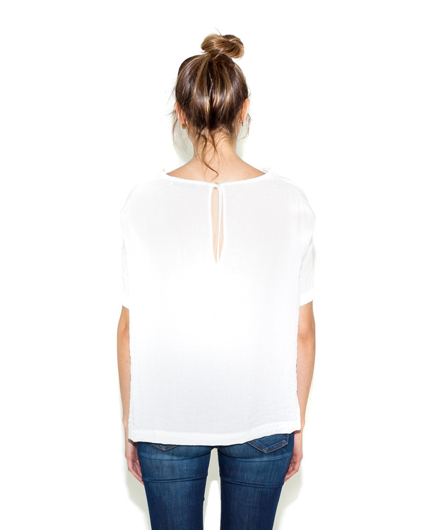 Shaina Mote Bateau Top In White Shaina Mote Bateau Top In White