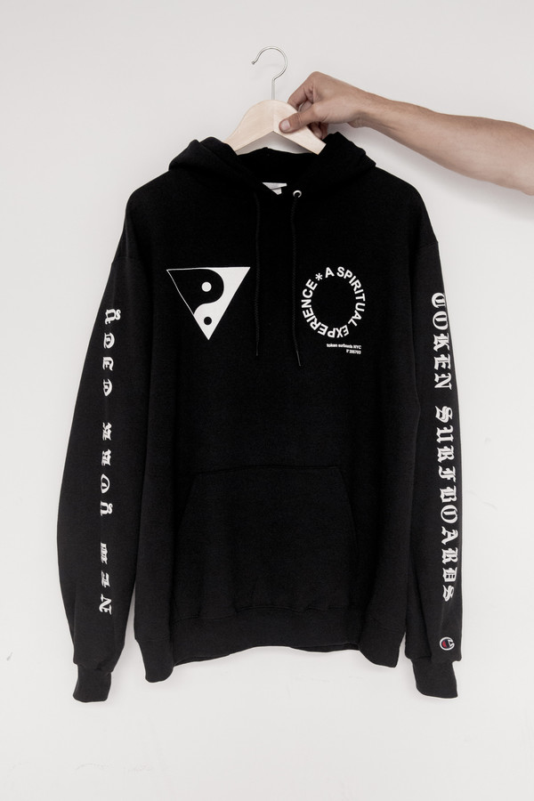 Unisex Token Cotton Mosco Hoodie - Black Unisex Token Cotton Mosco Hoodie - Black