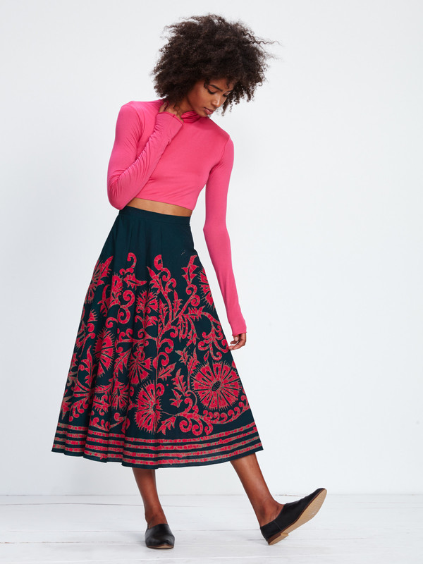 WYMANN CROPPED TURTLENECK / FUCHSIA WYMANN CROPPED TURTLENECK / FUCHSIA