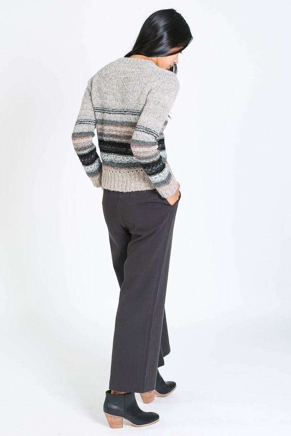 First Rite Wide trouser in charcoal First Rite Wide trouser in charcoal