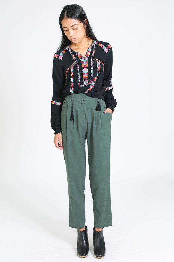 Antik Batik Dawi blouse in black Antik Batik Dawi blouse in black