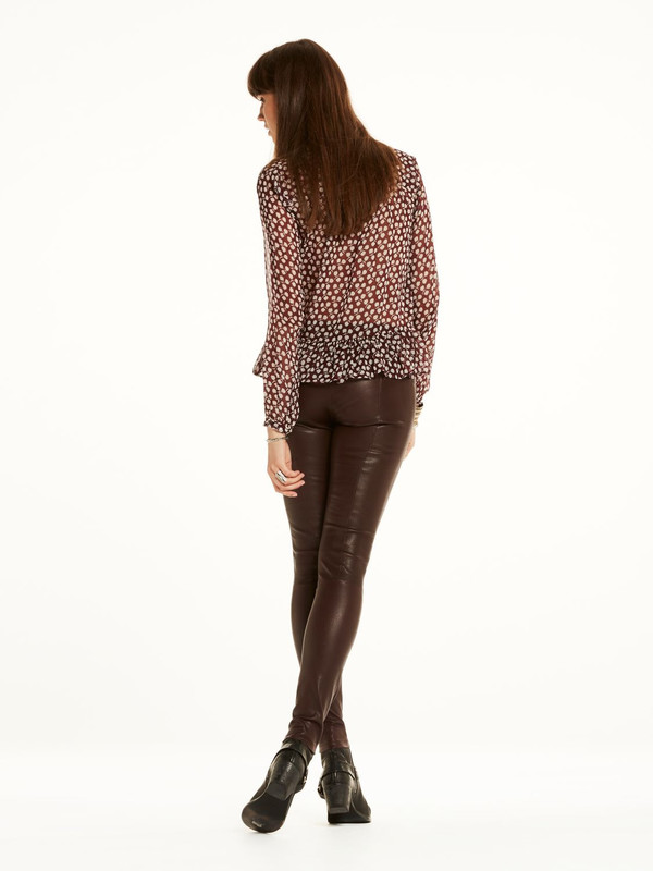 Women's Leather Leggings - Mahogany Women's Leather Leggings - Mahogany