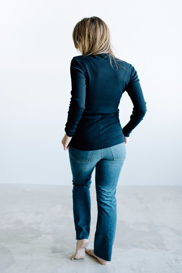 Eenvoud Organic Cotton Mockneck // Navy Eenvoud Organic Cotton Mockneck // Navy