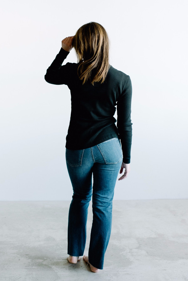 Eenvoud Organic Cotton Mockneck // Black Eenvoud Organic Cotton Mockneck // Black