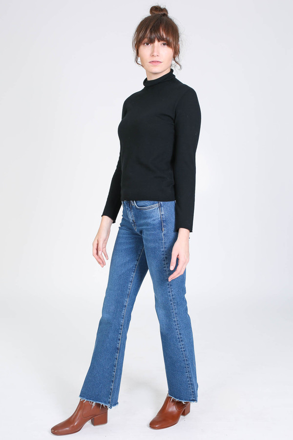 Evam Eva Cotton cashmere turtleneck in black Evam Eva Cotton cashmere turtleneck in black