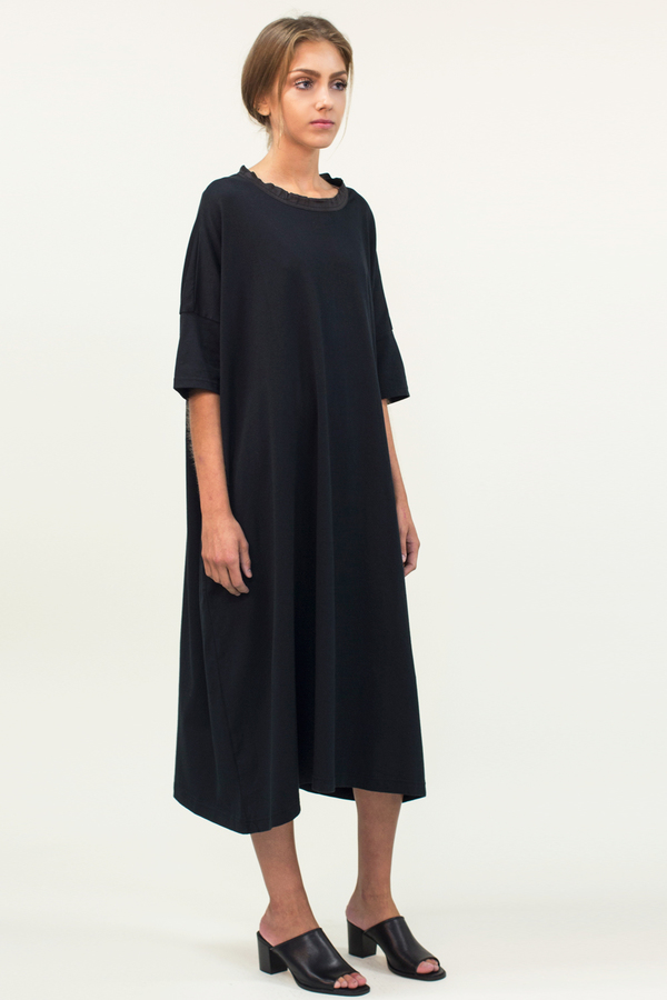 Universal Tissu Oversized Cotton Dress- Black Universal Tissu Oversized Cotton Dress- Black