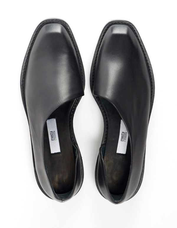 Miista Jessica Cut-Out Oxford Black Miista Jessica Cut-Out Oxford Black